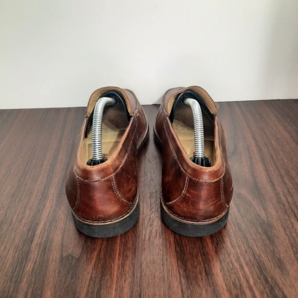 Johnston Murphy Ainsworth Mens Size 9.5 Shoes Brown Leather Sheepskin Loafers main image 9